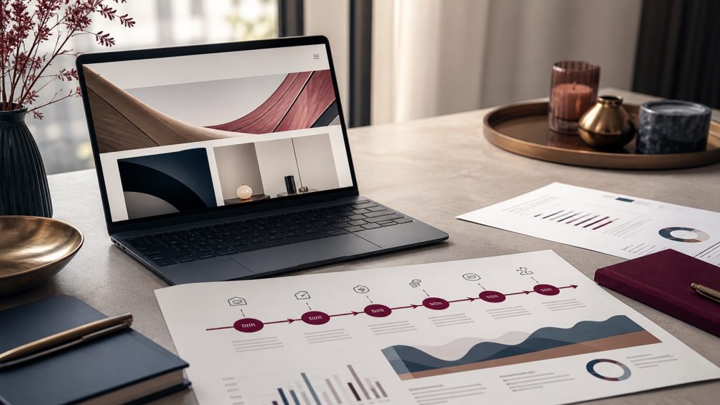 Website conversion review focused on clearer calls to action and enquiries