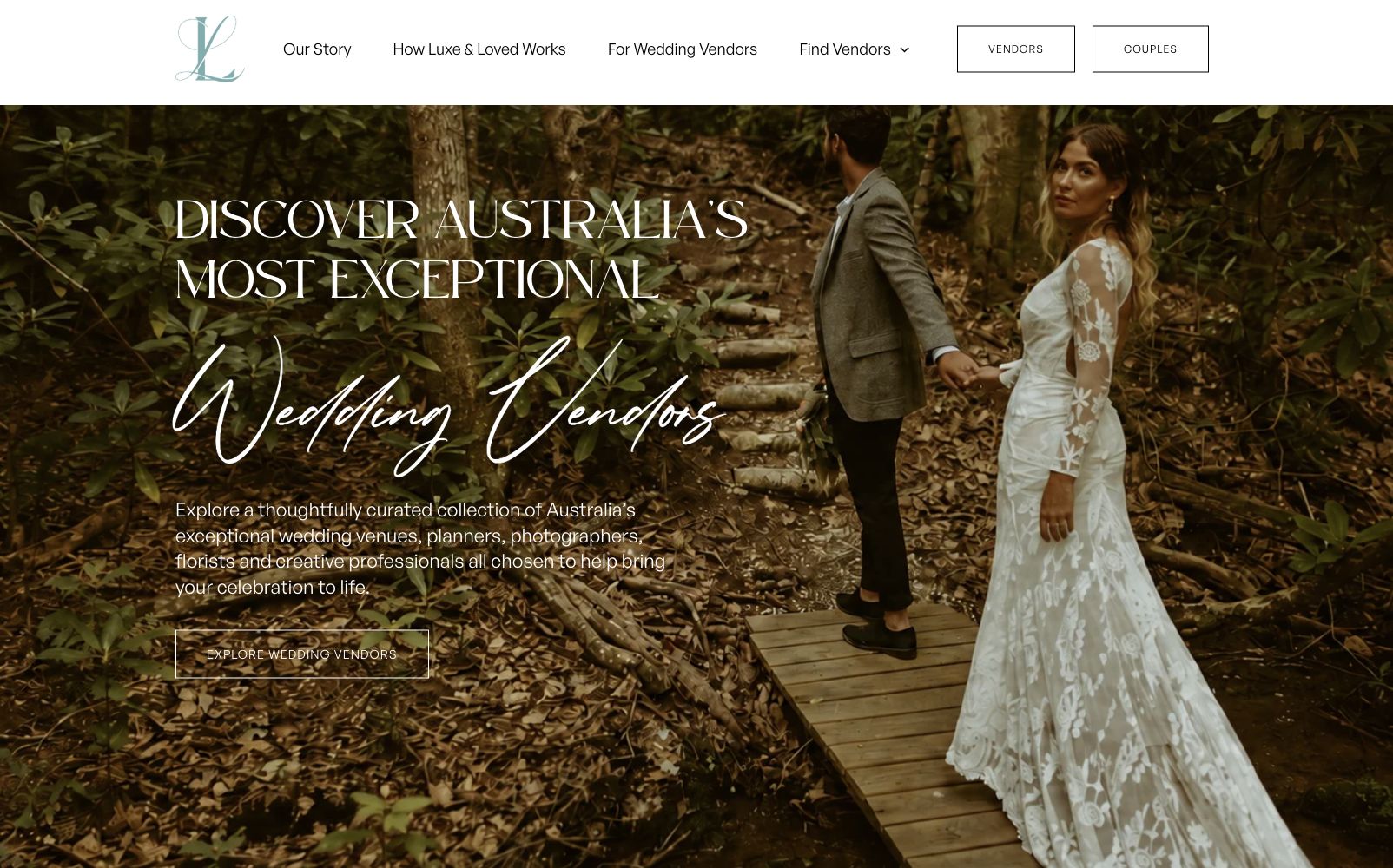 Luxe & Loved landscape website preview