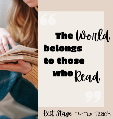 Exit Stage Teach original social media post