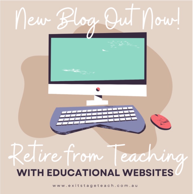 Exit Stage Teach original social media post