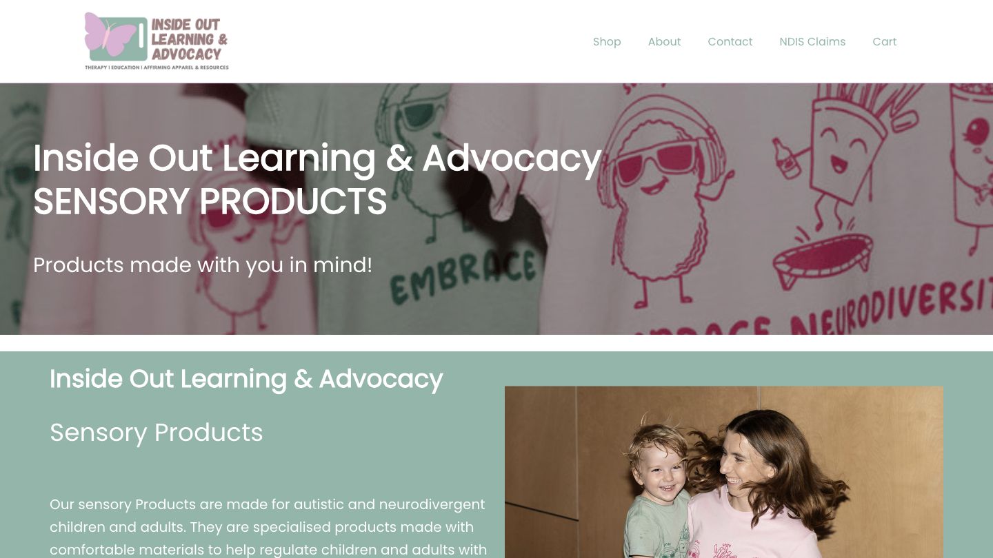 Inside Out Learning Space website homepage